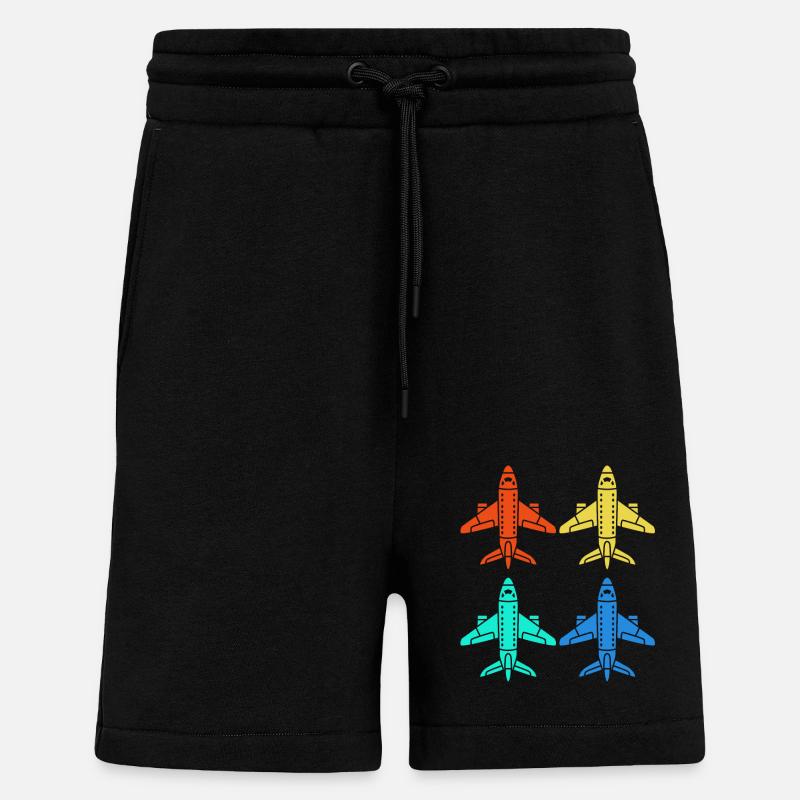 Pilot Flugzeug - Shorts - made by SPREAD - SOLID BLACK