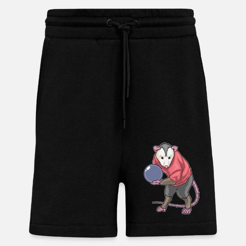 Possums Bowling Bowling Ball - Shorts - made by SPREAD - SOLID BLACK
