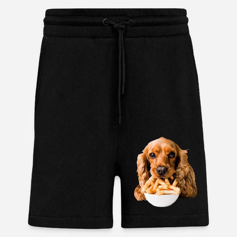 Cocker Spaniel - Shorts - made by SPREAD - SOLID BLACK