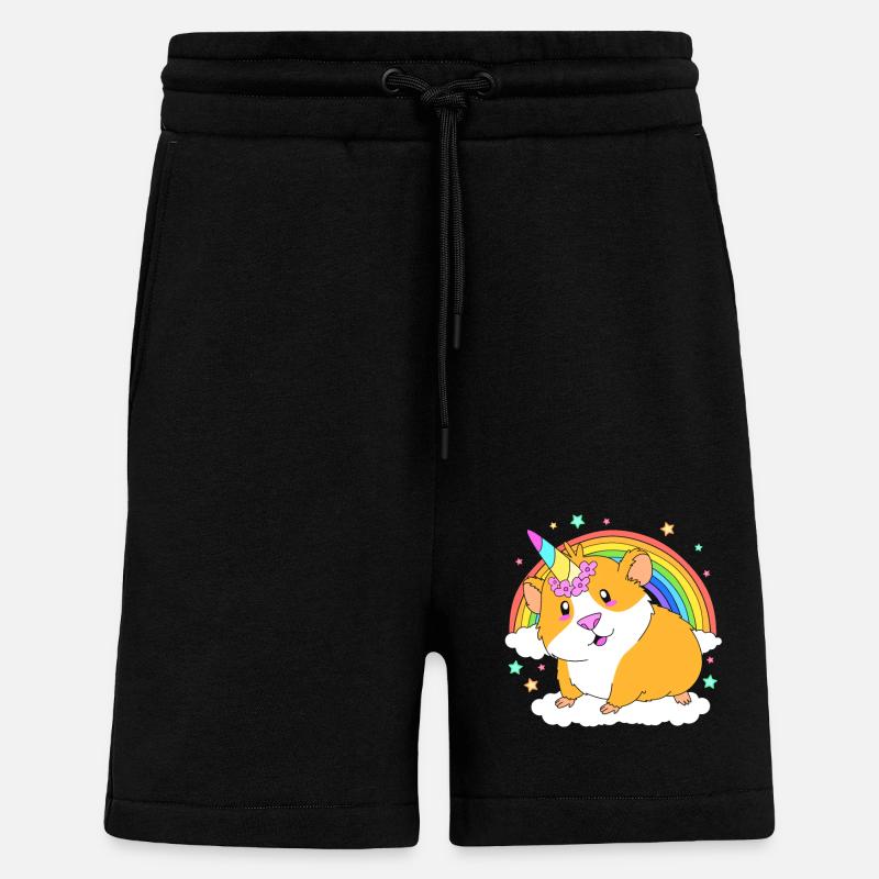 Cobaye - Short bio décontracté fabriqué en UE - SOLID BLACK