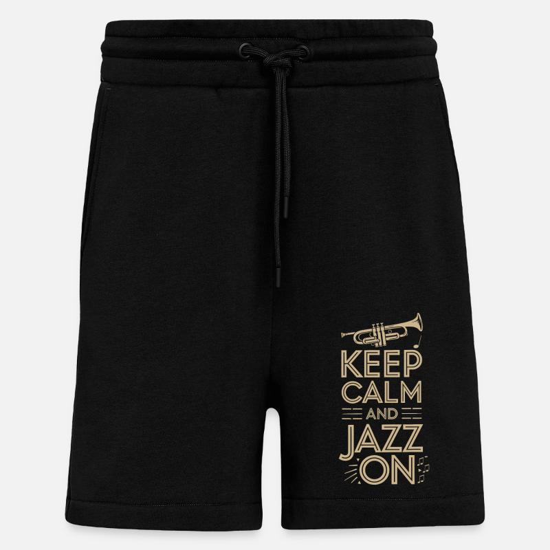 Keep calm and jazz - Shorts - made by SPREAD - SOLID BLACK