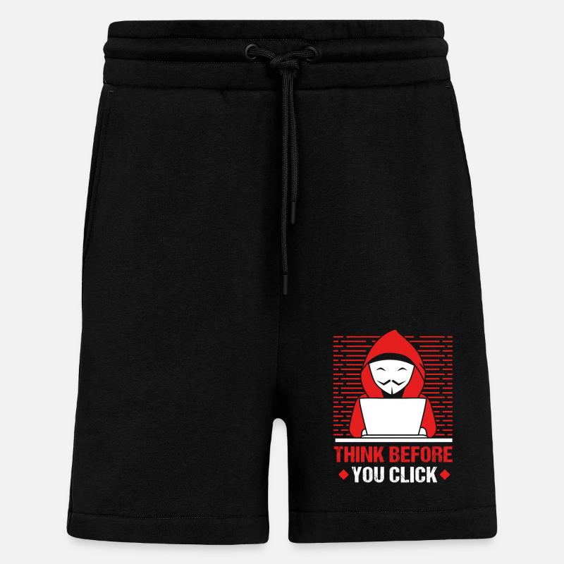 Cybersecurity Cyber Programmierer Hacker - Shorts - made by SPREAD - SOLID BLACK