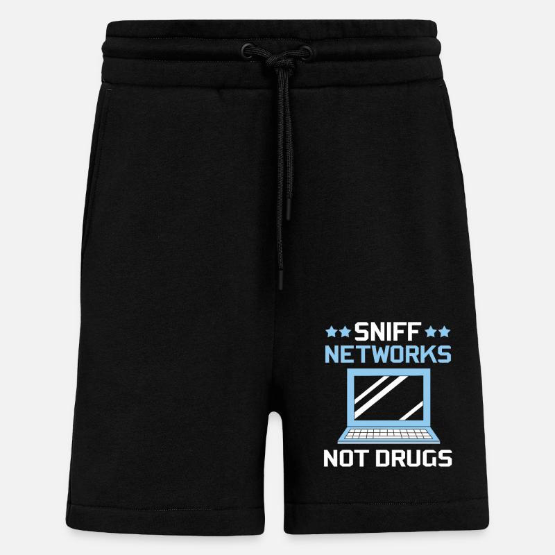 Cybersecurity Cyber Programmierer Hacker - Shorts - made by SPREAD - SOLID BLACK