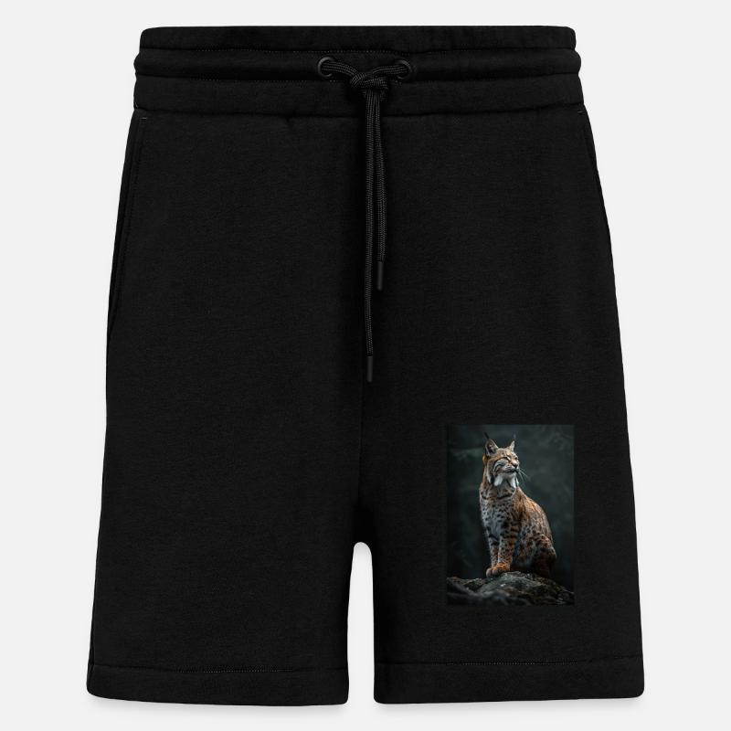 Bobcats Rotluchse Rotluchs Luchs - Shorts - made by SPREAD - SOLID BLACK