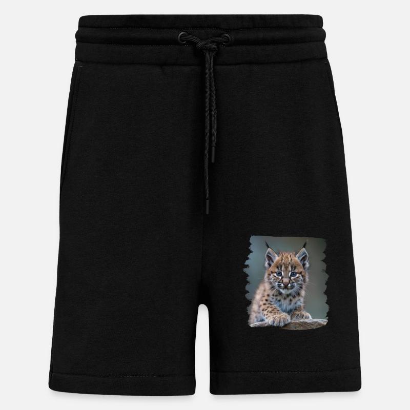 Bobcats Rotluchse Rotluchs Luchs - Shorts - made by SPREAD - SOLID BLACK