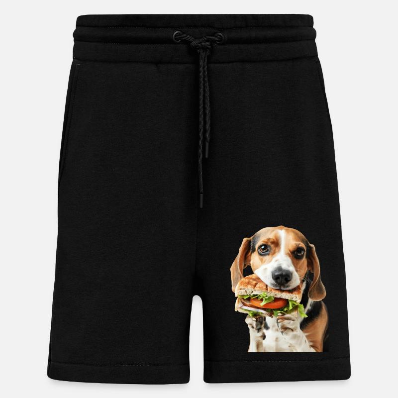 Beagle - Short bio décontracté fabriqué en UE - SOLID BLACK
