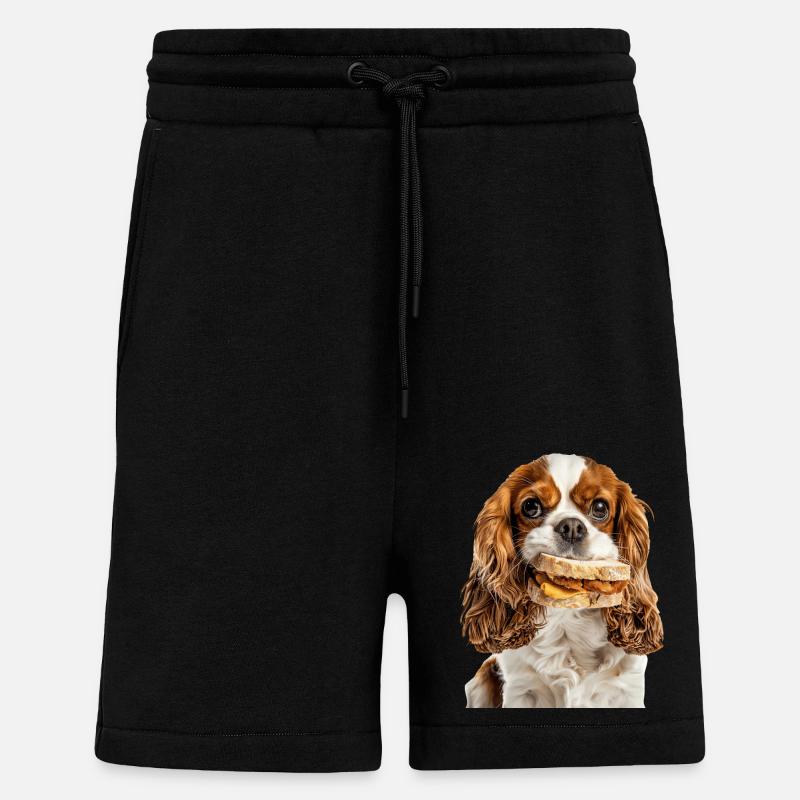 Cavalier King Spaniel - Shorts - made by SPREAD - SOLID BLACK