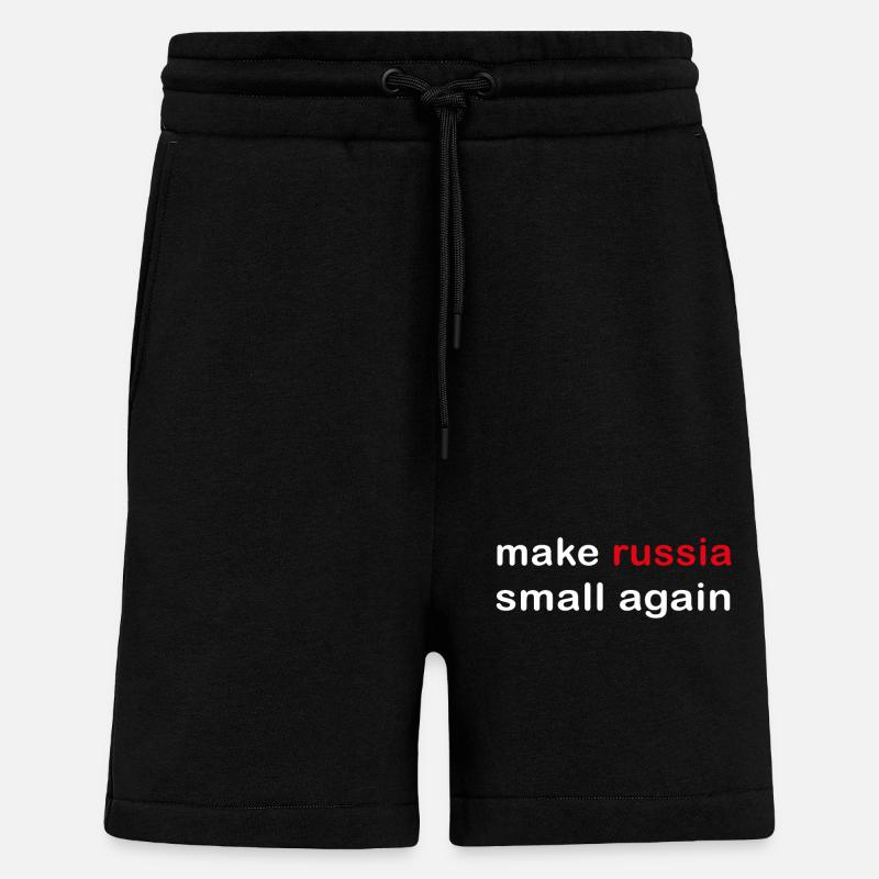 make russia small again - Shorts - made by SPREAD - SOLID BLACK
