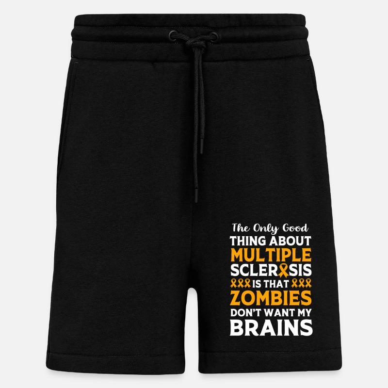 Multiple Sklerose MS - Shorts - made by SPREAD - SOLID BLACK
