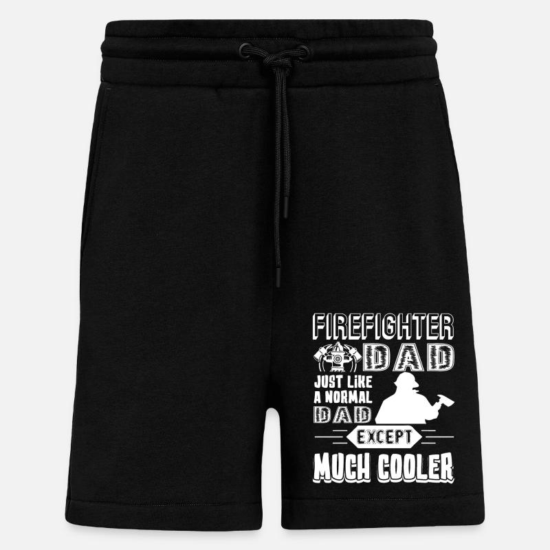 Firefighter Firefighter Dad Cooler - Shorts - made by SPREAD - SOLID BLACK