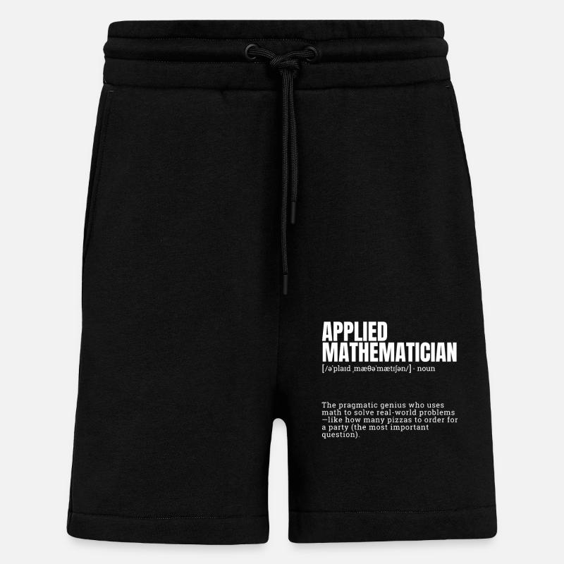 Funny Dictionary Applied Mathematician Themed - Shorts - made by SPREAD - SOLID BLACK
