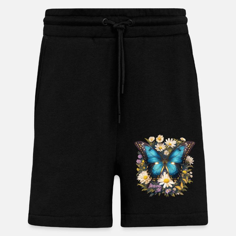 Butterfly Schmetterlinge Schmetterling - Shorts - made by SPREAD - SOLID BLACK