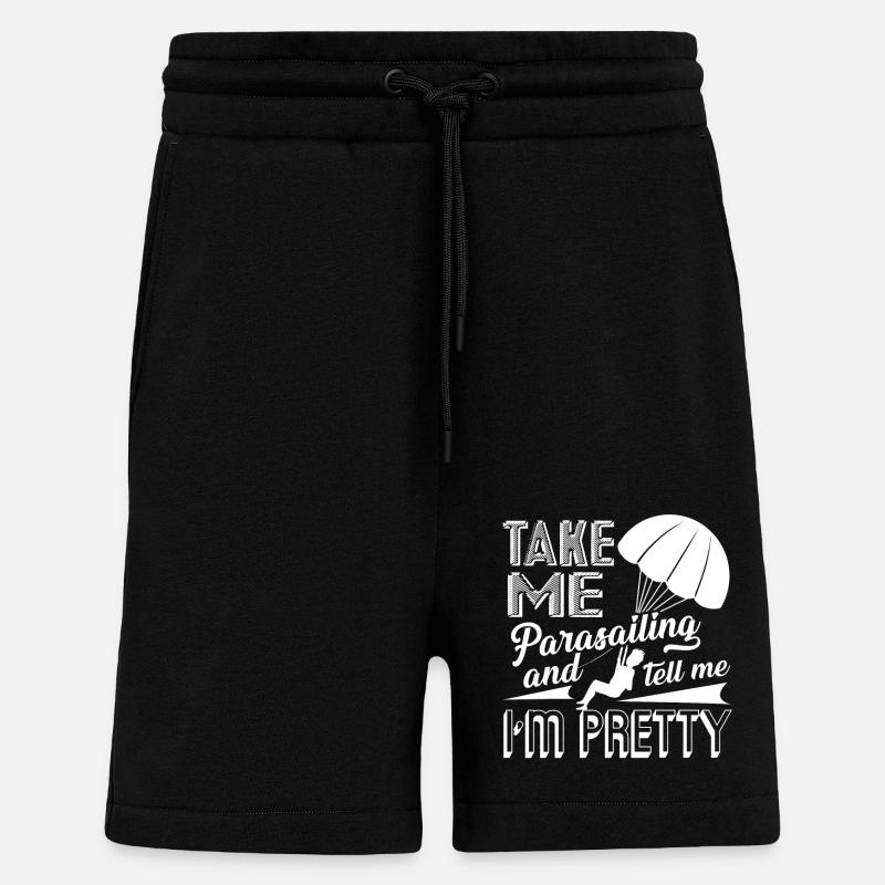 Parasailing Take Me Parasailing - Shorts - made by SPREAD - SOLID BLACK
