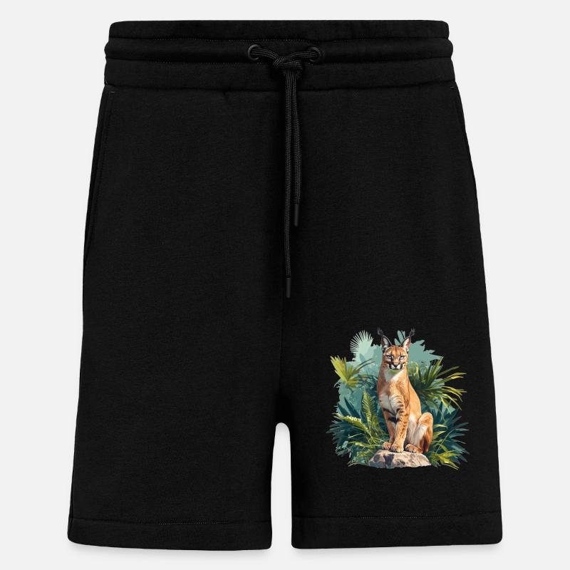 Caracal Karakale Karakal - Short bio décontracté fabriqué en UE - SOLID BLACK