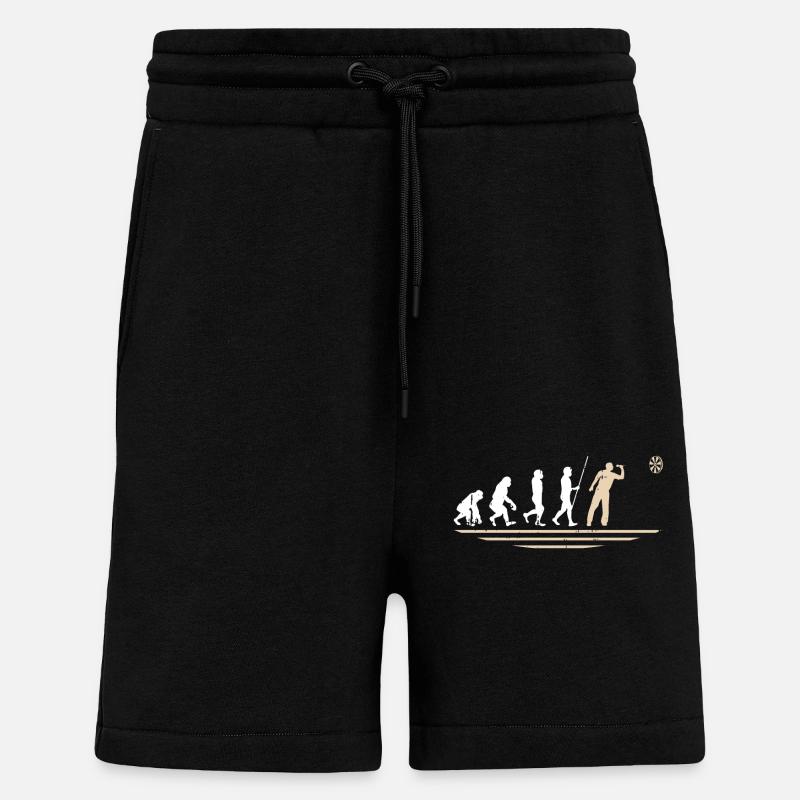 Dart d’art Dart d’évolution - Short bio décontracté fabriqué en UE - SOLID BLACK