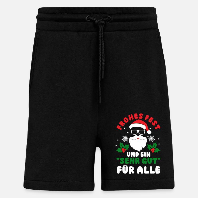 Weihnachtsmann Weihnachten Schule Lehrer - Shorts - made by SPREAD - SOLID BLACK
