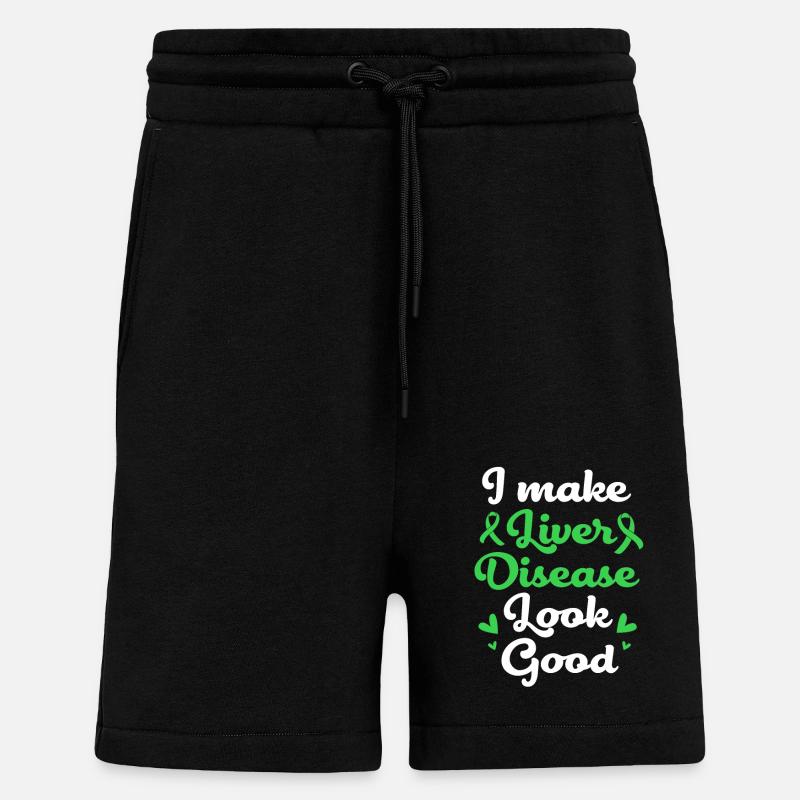Lebererkrankung - Shorts - made by SPREAD - SOLID BLACK