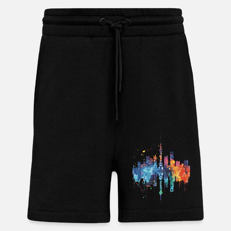 Minō - Short bio décontracté fabriqué en UE - SOLID BLACK