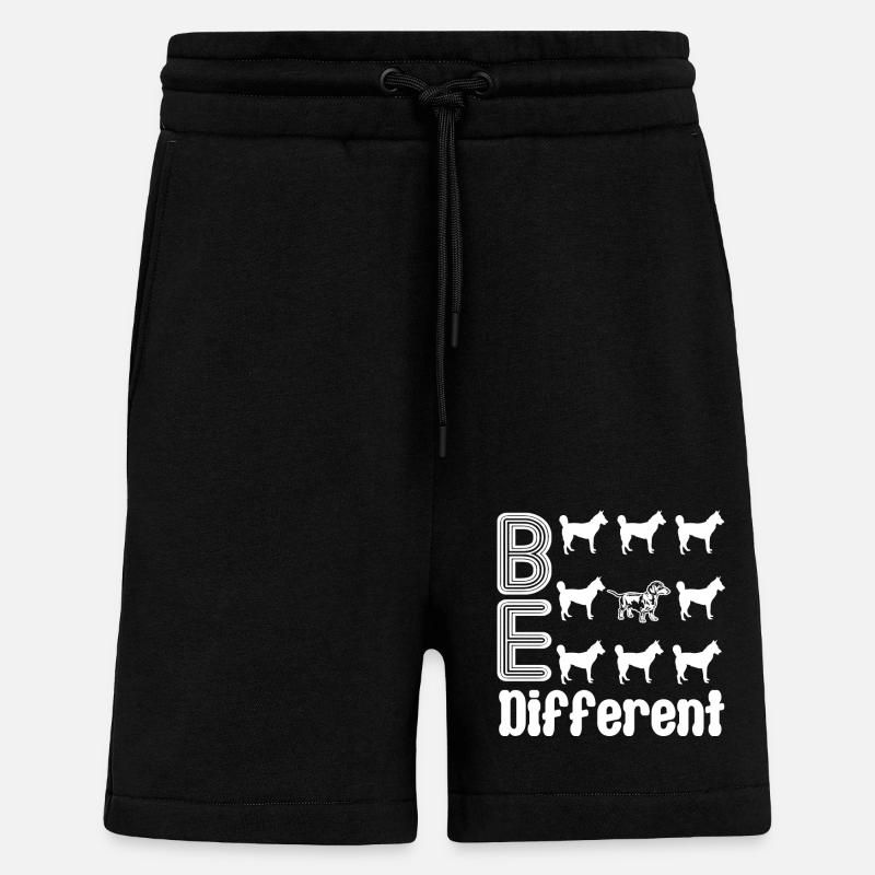 Dachshund Dachshund Be Different - Shorts - made by SPREAD - SOLID BLACK
