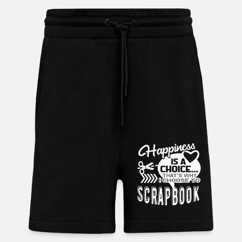 Scrapbook I Choose Scrapbook - Shorts - made by SPREAD - SOLID BLACK
