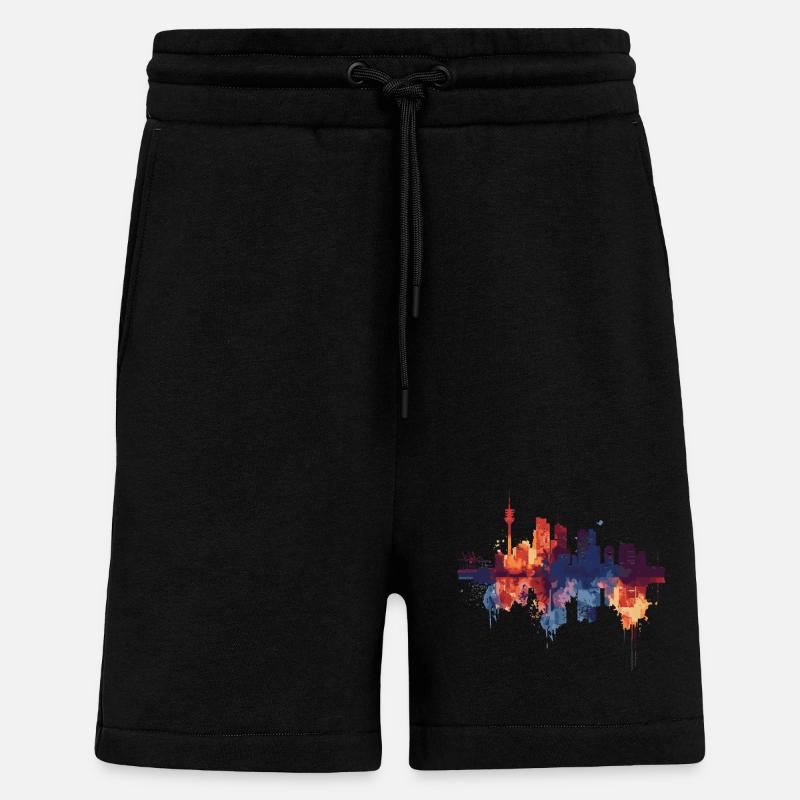 Goeree-Overflakkee - Short bio décontracté fabriqué en UE - SOLID BLACK