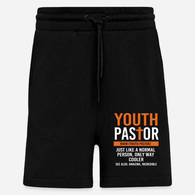 Jugendpfarrer - Shorts - made by SPREAD - SOLID BLACK