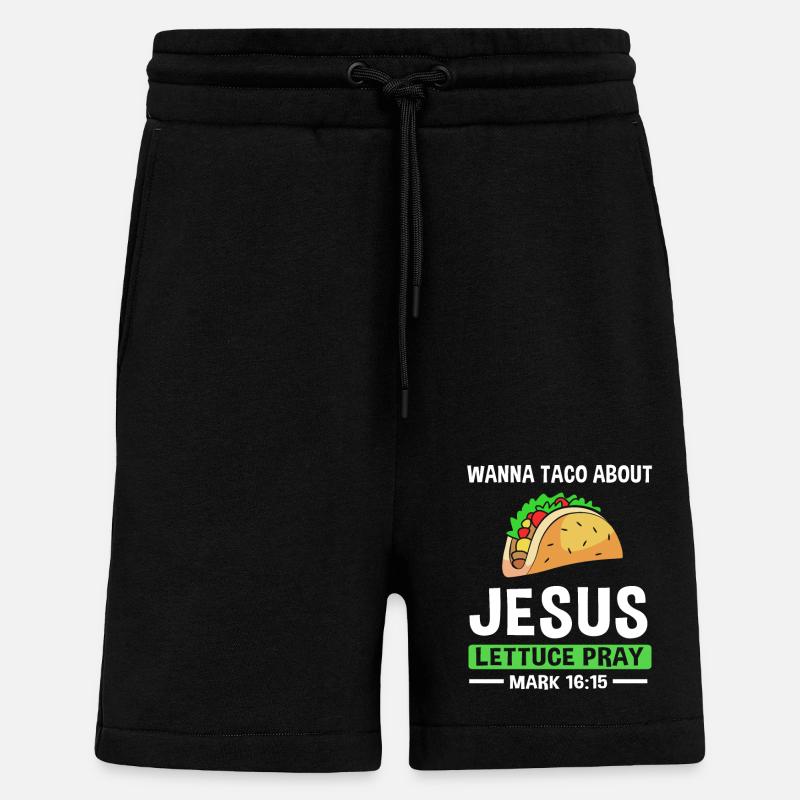 Pasteur des jeunes - Short bio décontracté fabriqué en UE - SOLID BLACK