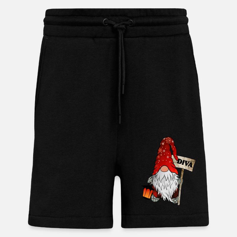 Wichtel Diva Weihnachtsgnom - Shorts - made by SPREAD - SOLID BLACK