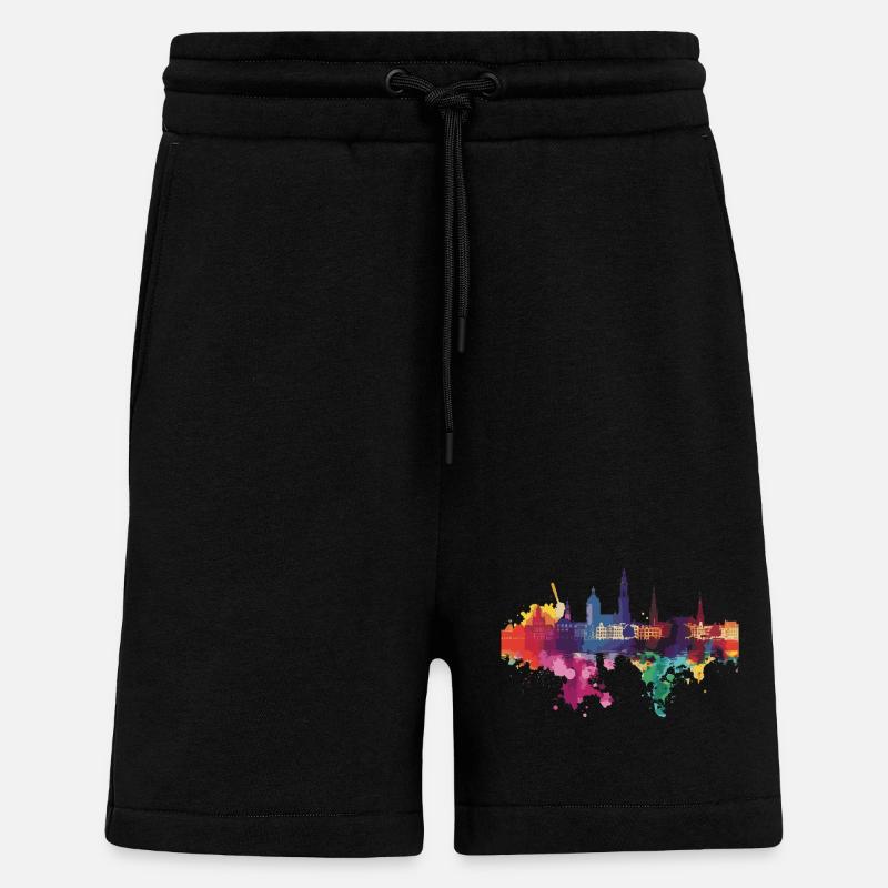 Roermond - Short bio décontracté fabriqué en UE - SOLID BLACK