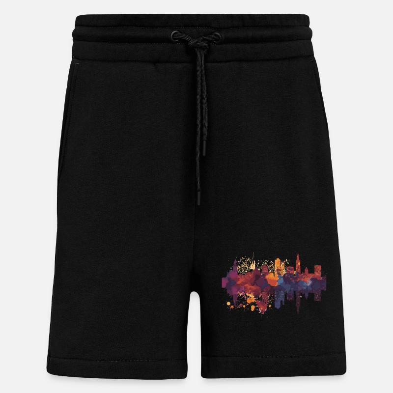Weert - Short bio décontracté fabriqué en UE - SOLID BLACK