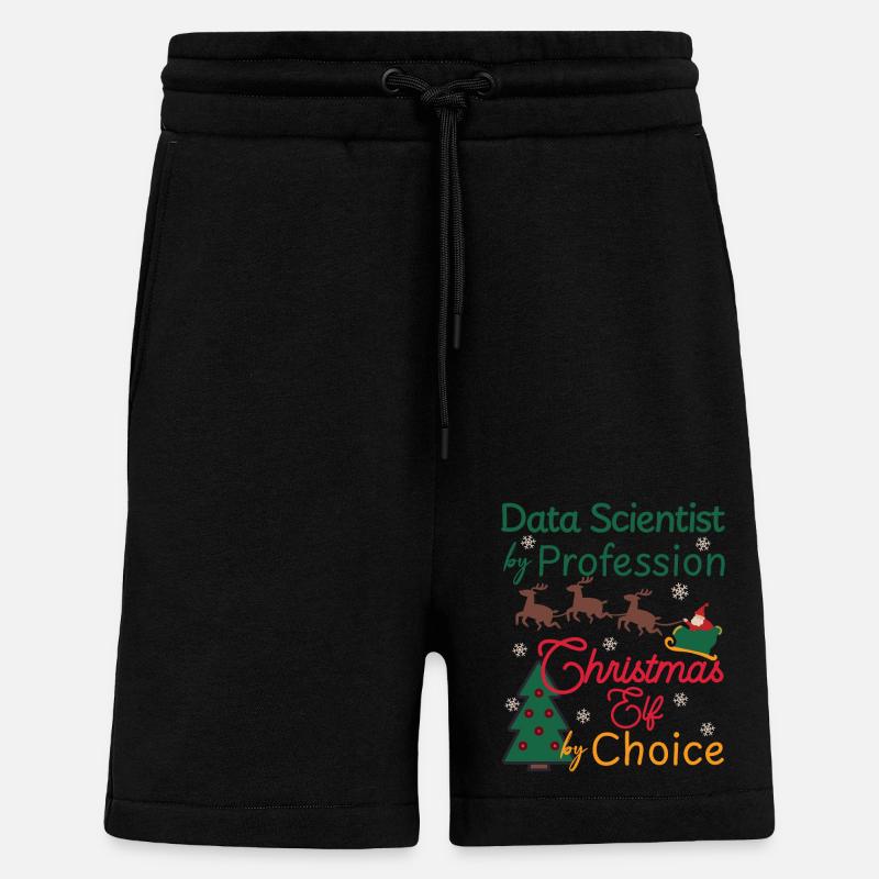 Data Scientist Christmas Xmas Elf - Shorts - made by SPREAD - SOLID BLACK