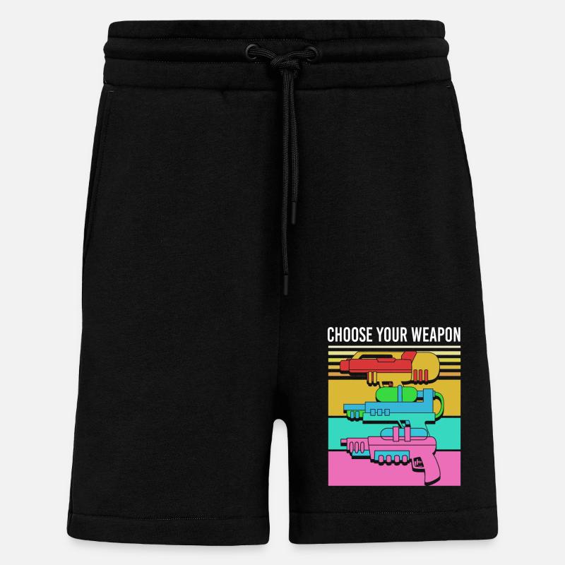 Wasserpistole - Shorts - made by SPREAD - SOLID BLACK