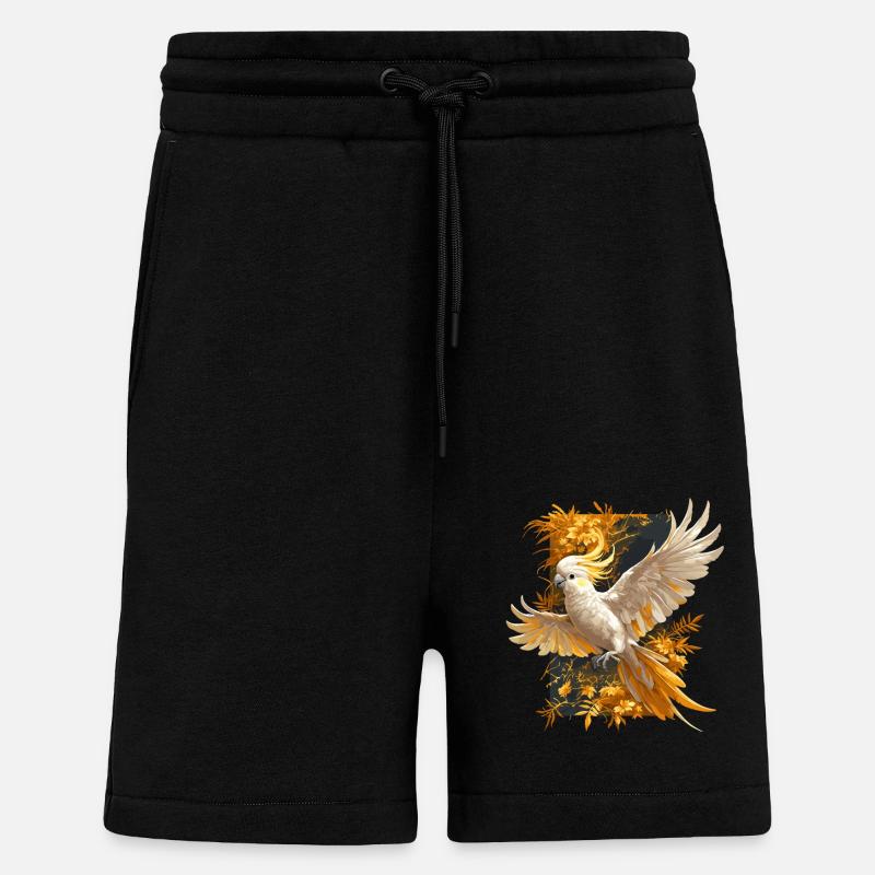 Cacatoès Cacatoès Cacatoès - Short bio décontracté fabriqué en UE - SOLID BLACK