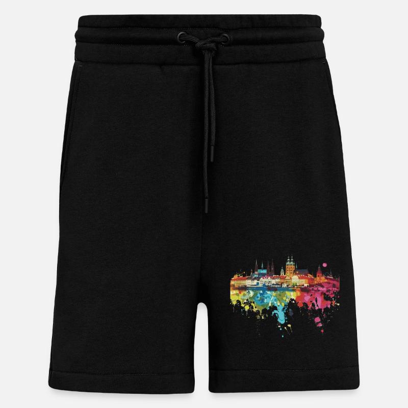 Tczew - Short bio décontracté fabriqué en UE - SOLID BLACK