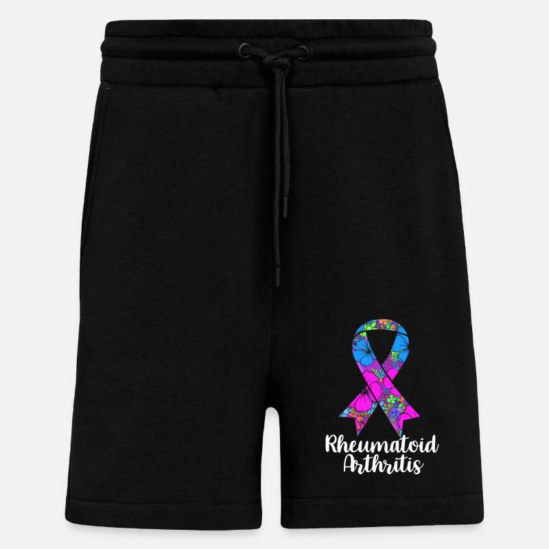 Rhumatismes Arthrite - Short bio décontracté fabriqué en UE - SOLID BLACK