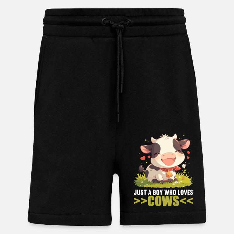 Cows Cow - Shorts - made by SPREAD - SOLID BLACK