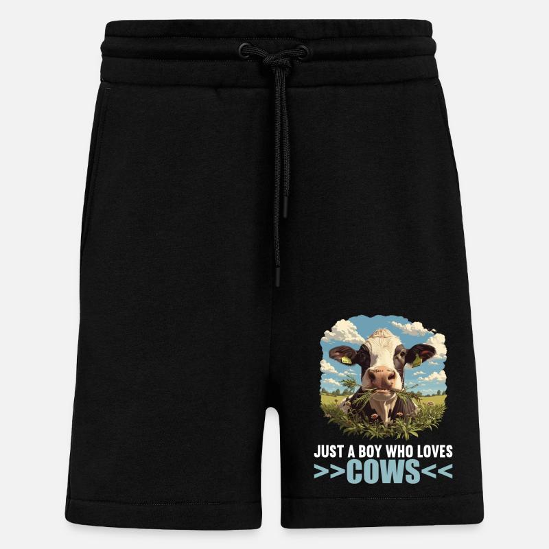 Kühe Kuh - Shorts - made by SPREAD - SOLID BLACK