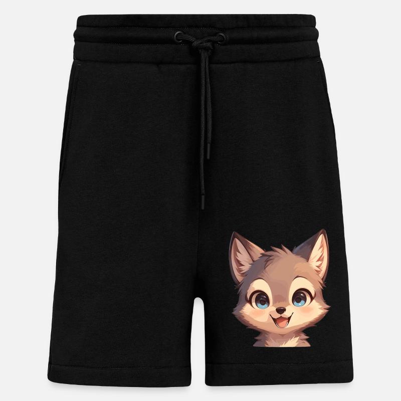 Coyotes Coyote - Short bio décontracté fabriqué en UE - SOLID BLACK