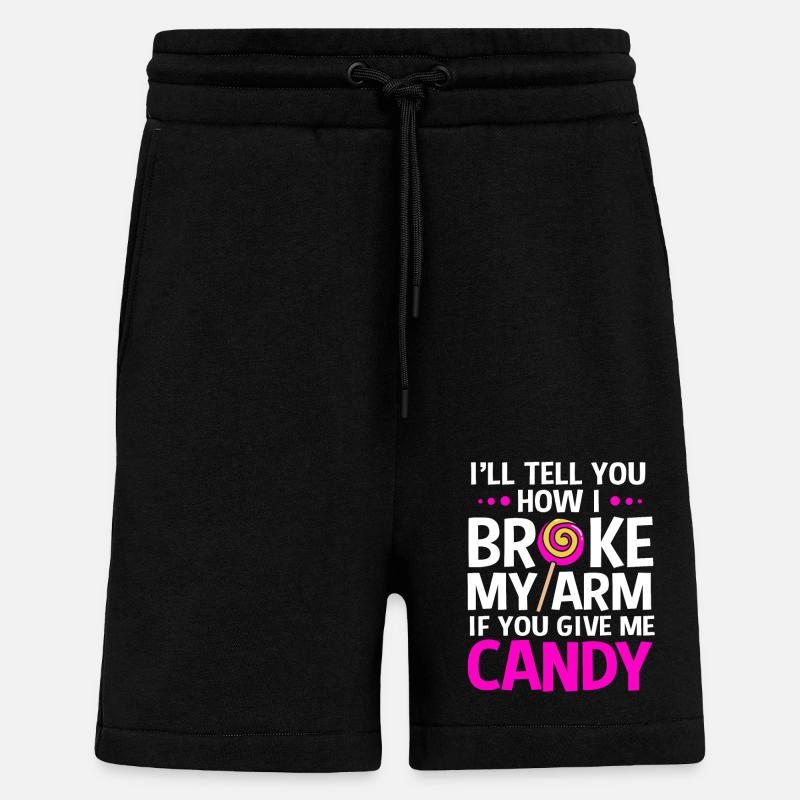 Gebrochener Arm Knochen Knochenbruch - Shorts - made by SPREAD - SOLID BLACK