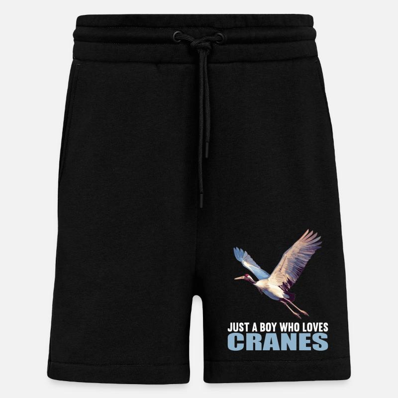 Kraniche Kranich - Shorts - made by SPREAD - SOLID BLACK
