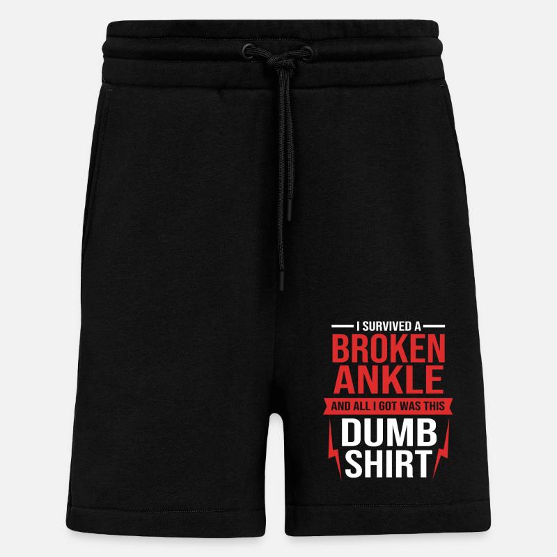 Gebrochener Arm Knochen Knochenbruch - Shorts - made by SPREAD - SOLID BLACK