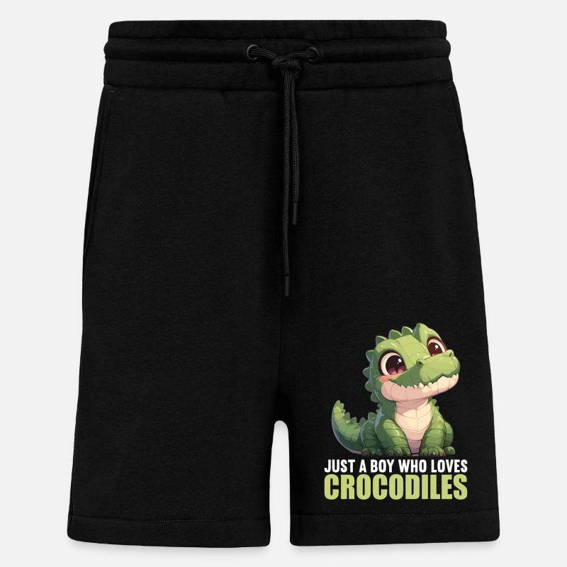 Crocodiles Crocodile - Shorts - made by SPREAD - SOLID BLACK