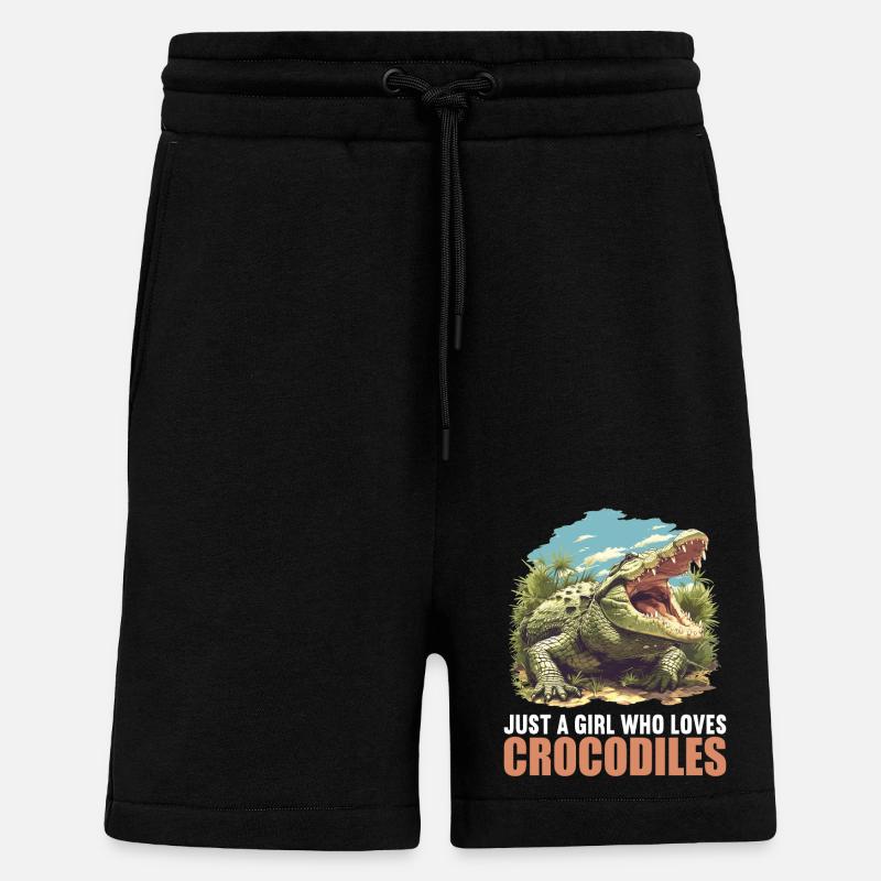 Crocodiles Crocodile - Shorts - made by SPREAD - SOLID BLACK