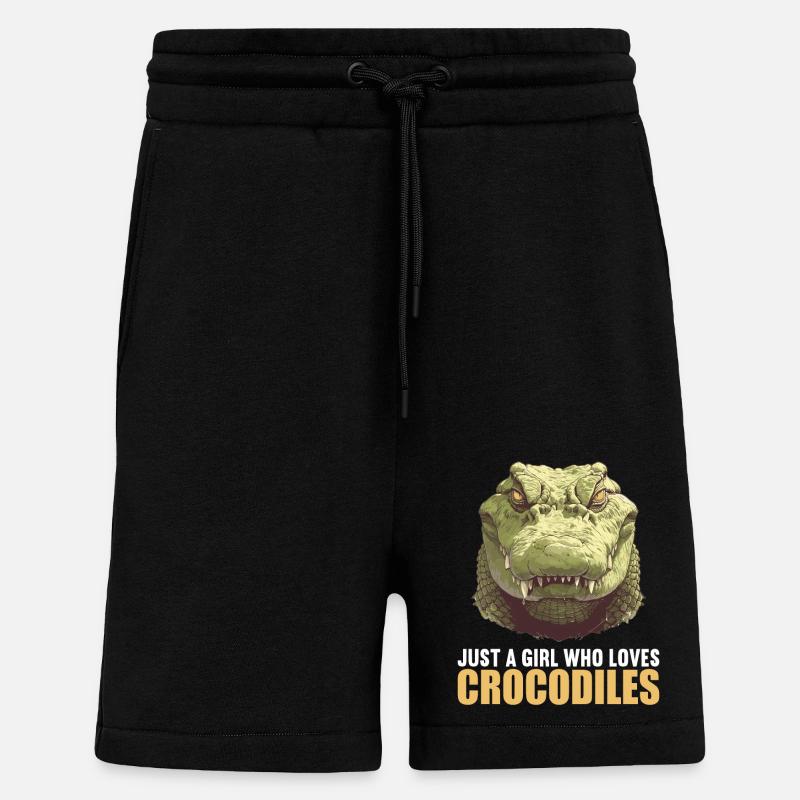 Crocodiles Crocodile - Short bio décontracté fabriqué en UE - SOLID BLACK