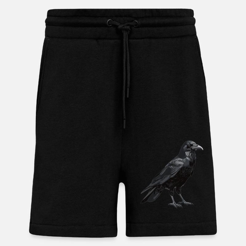 Crows Crow - Shorts - made by SPREAD - SOLID BLACK