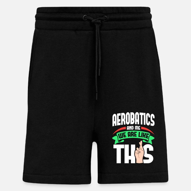 Kunstflug Ich bin wie - Shorts - made by SPREAD - SOLID BLACK