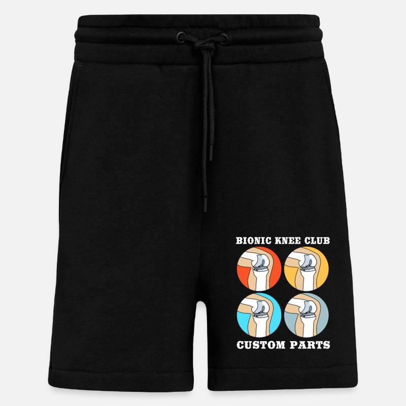 Knie Operation - Shorts - made by SPREAD - SOLID BLACK