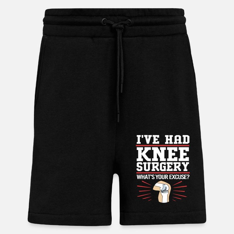 Knie Operation - Shorts - made by SPREAD - SOLID BLACK