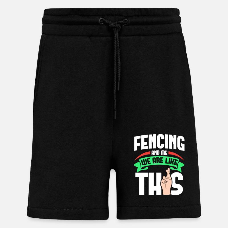 Escrimer moi, c’est comme - Short bio décontracté fabriqué en UE - SOLID BLACK