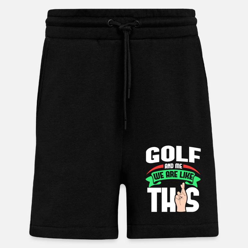 Golf Me Are Like - Shorts - made by SPREAD - SOLID BLACK
